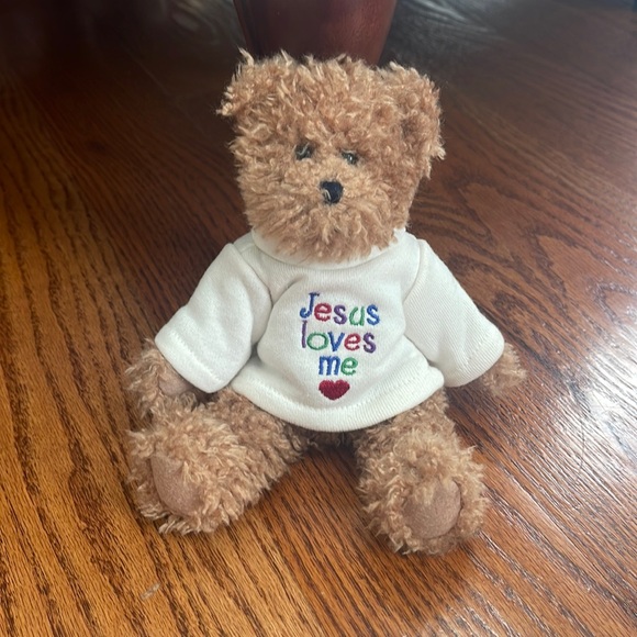 Boyds Bears Other - Boyds Bear with Jesus Loves Me Embroidered Sweatshirt, 1988-2005